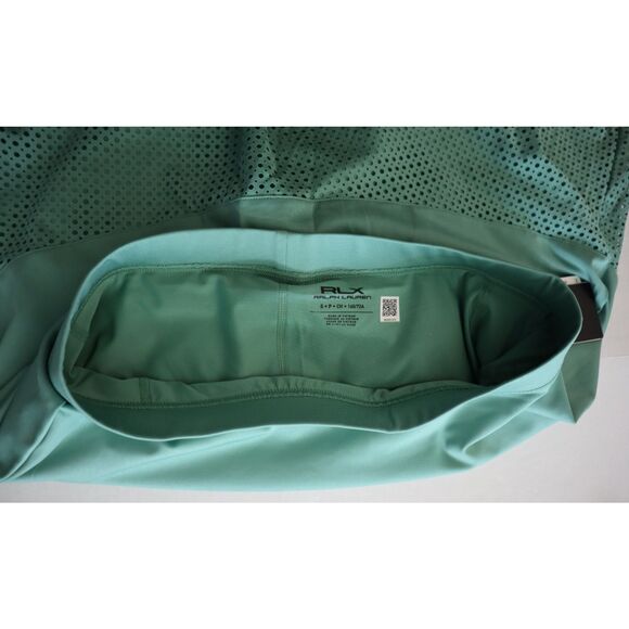 RLX Ralph Lauren Women's Sz S Green Eyelet Tennis Pickleball Golf Skort - Picture 3 of 12